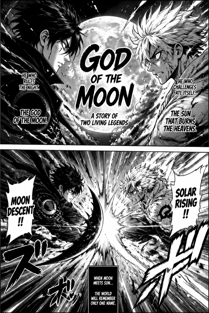 God of the moon is a story of two living legends
