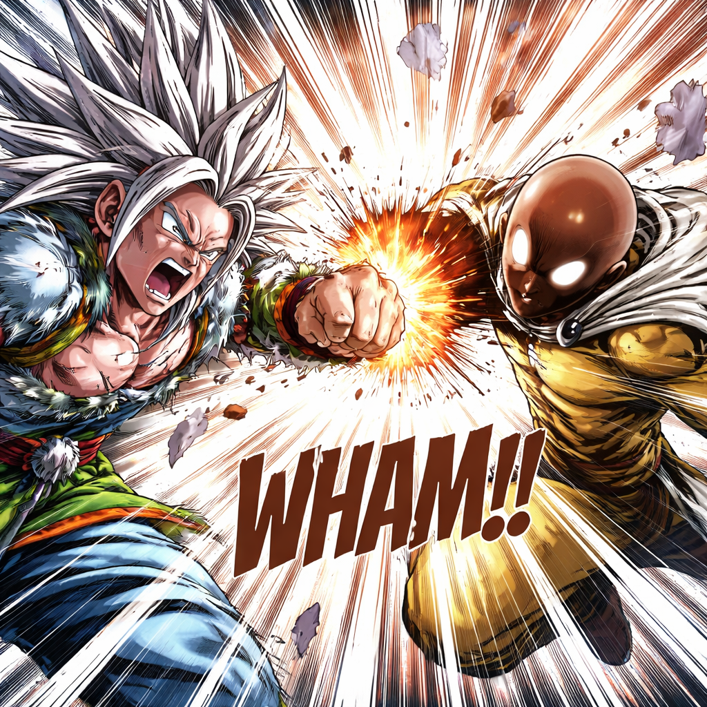 Super saiyan 5 goku vs serious saitama