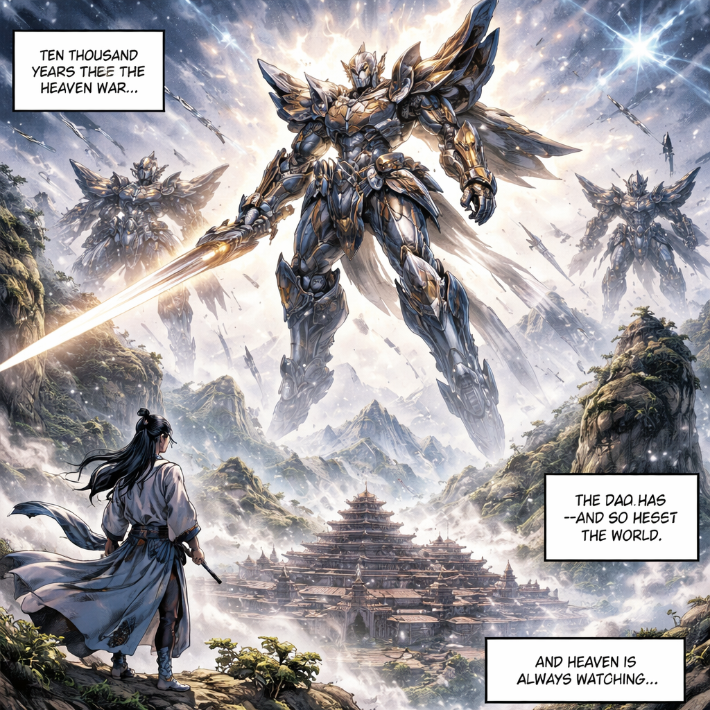 Ten thousand years after the Great Heaven War, the Dao has changed—and so has the world.
Sects rule nations, flying swords fill regulated skies, and Heavenly Trials descend the moment a cultivator understands too much. In this late-stage cultivation era, power is institutionalized, ambition is monitored, and even righteousness is a political stance rather than a cosmic truth.
Born into an ancient sword clan that chose adaptation over isolation, a young cultivator enters a second-tier righteous sect where talent is refined and the greatest disciples are sent upward to a Tier One power. But in a world where the Dao is endless and Heaven corrects imbalance without mercy, insight is more dangerous than strength.
The path to immortality is uncertain.
The Dao does not care about good or evil.
And Heaven is always watching.