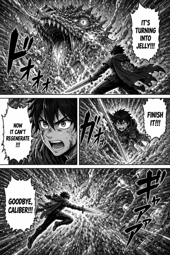 dragon turns into jelly