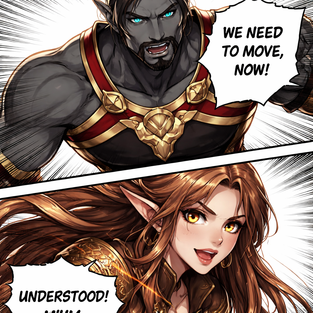 Make both characters talk to each other