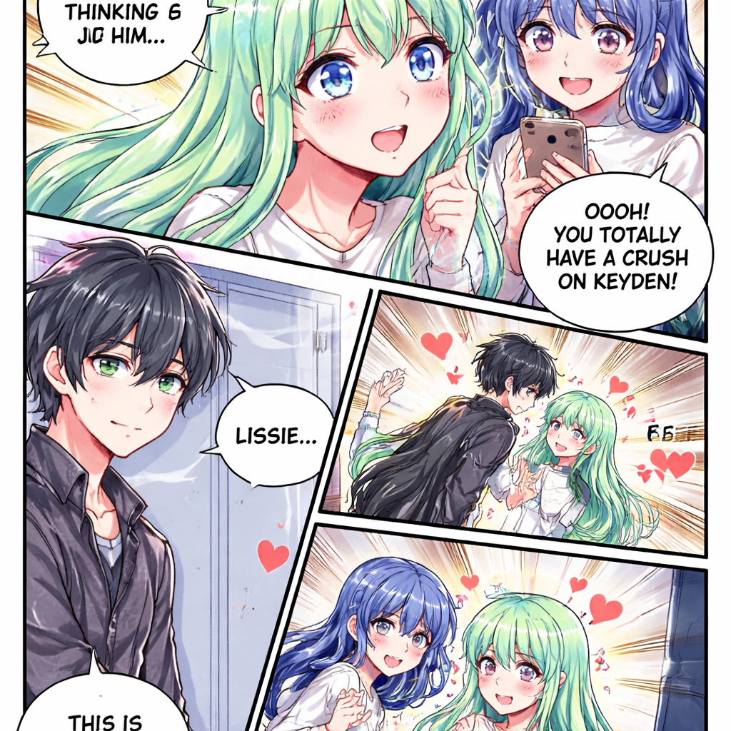 As new kid Lissie gets comfortable with her new high school she develops a crush on the loner Keyden,Keyden already has a crush on Lissie and Lissie's bestie who is a social media star named Tressa investigates they're love for eachother